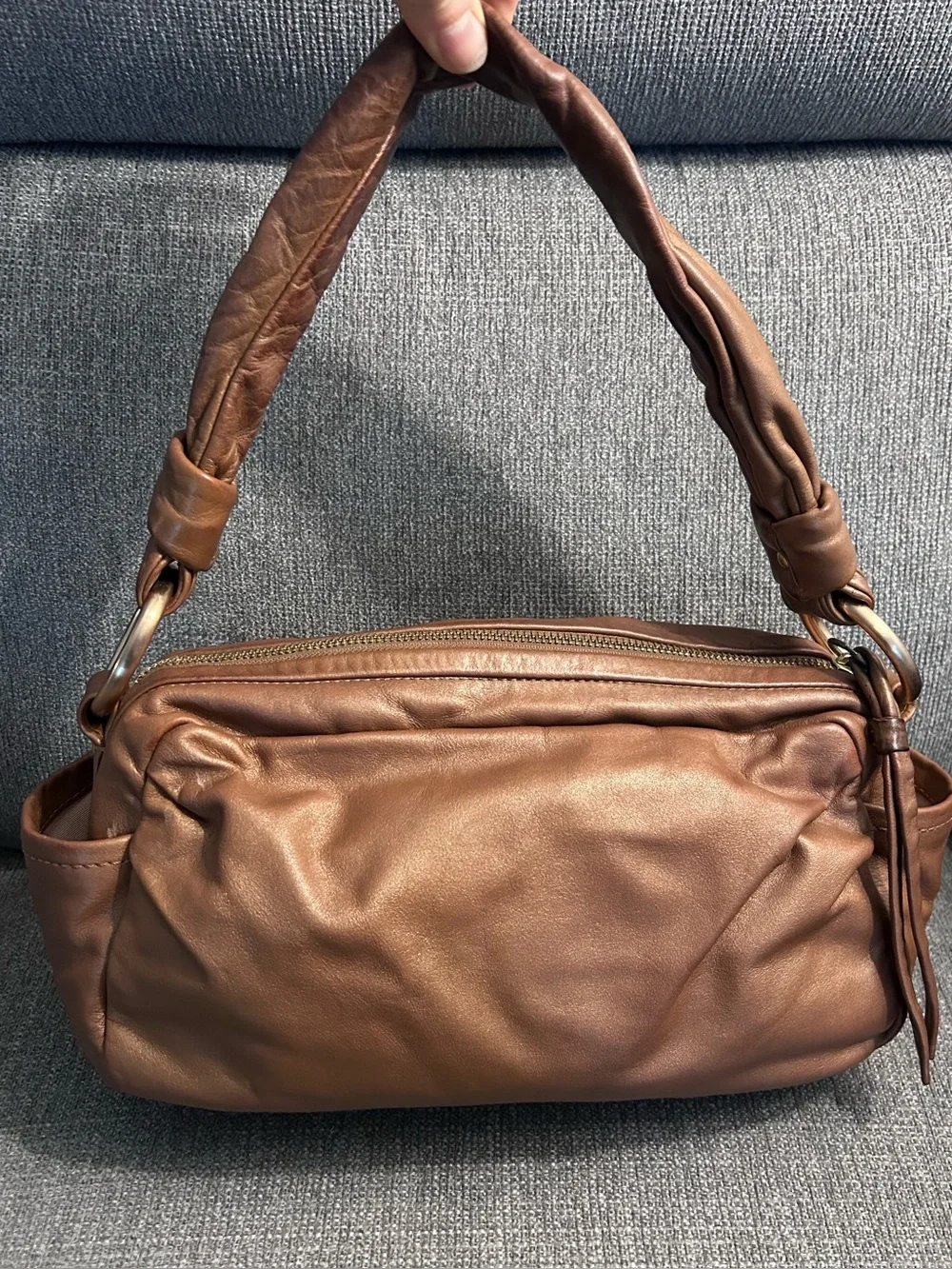 Coach Parker Soho Leather Hobo Bag Pearlized Copper Y2K Slouchy Shoulder (13442)